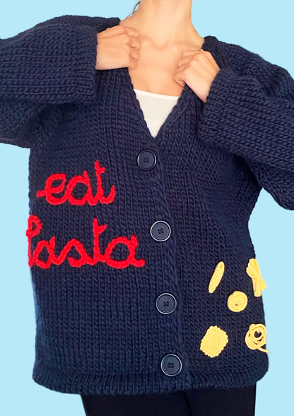 Pasta Cardigan - Blu