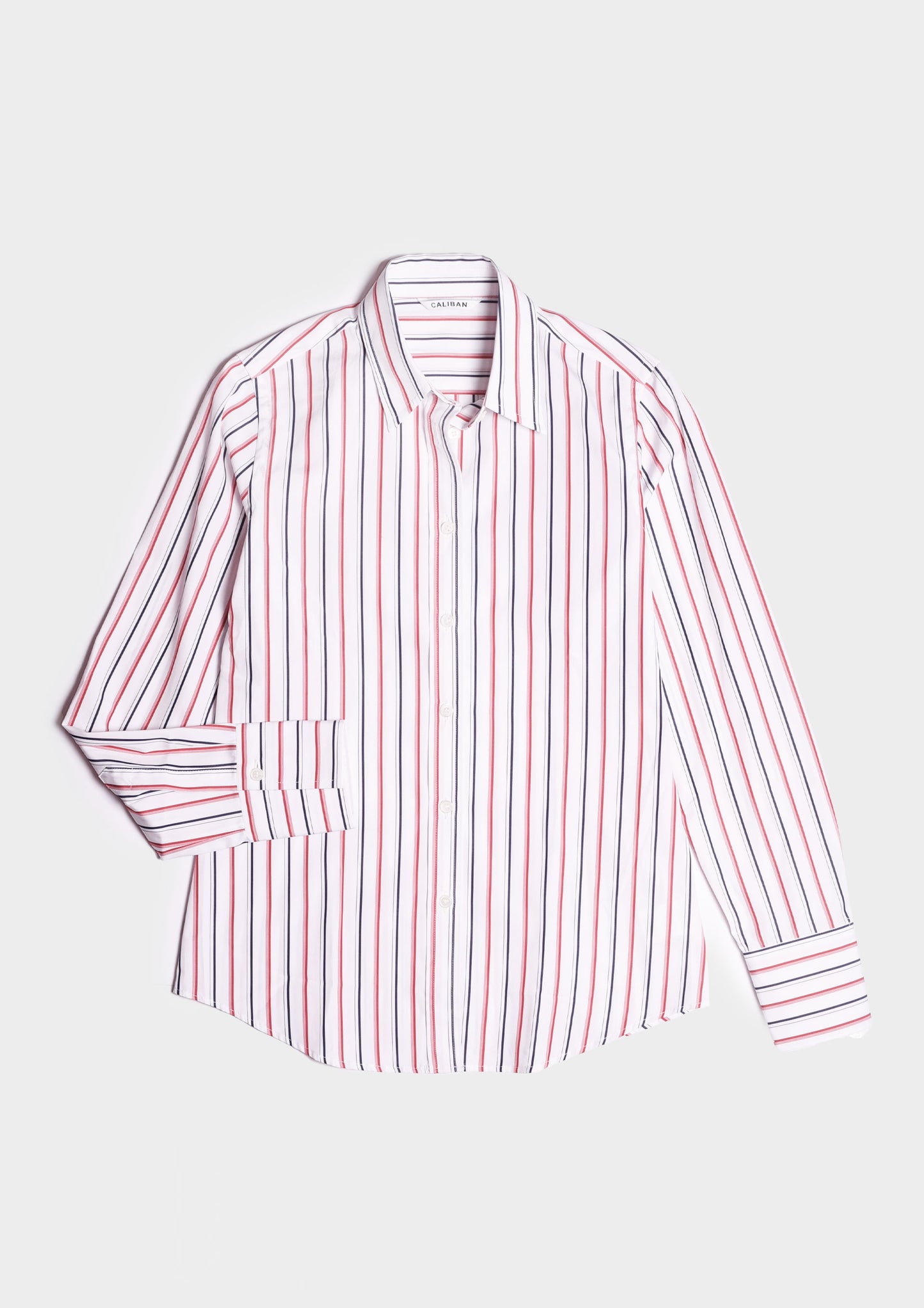 Cotton Shirt - White/Blue/Red
