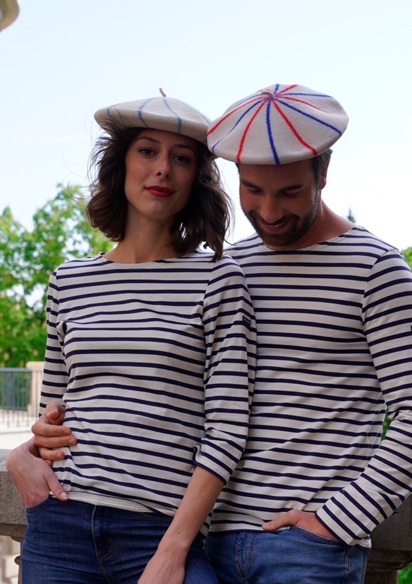 Les bérets Marinières - Panna/Blu/Rosso