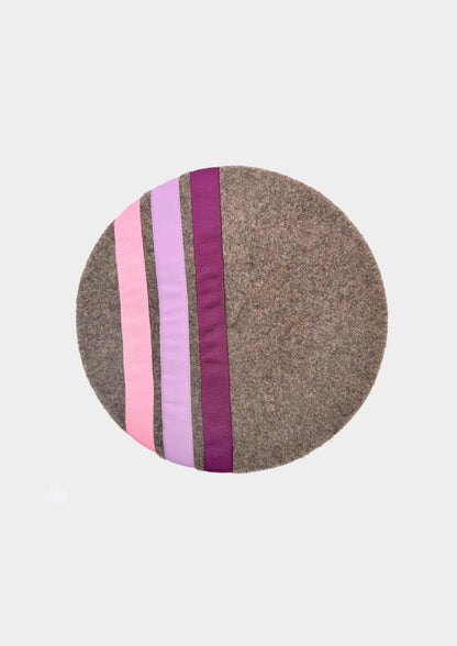 Béret Ruban Clémentine - Grigio/Pink