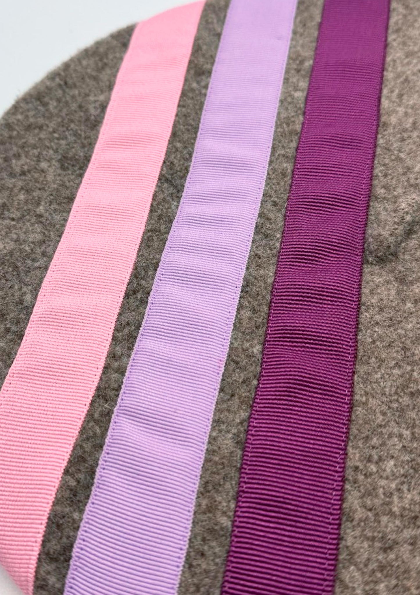 Béret Ruban Clémentine - Grigio/Pink