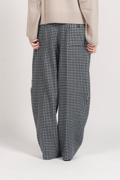 Carrot Pants Checked - Notte