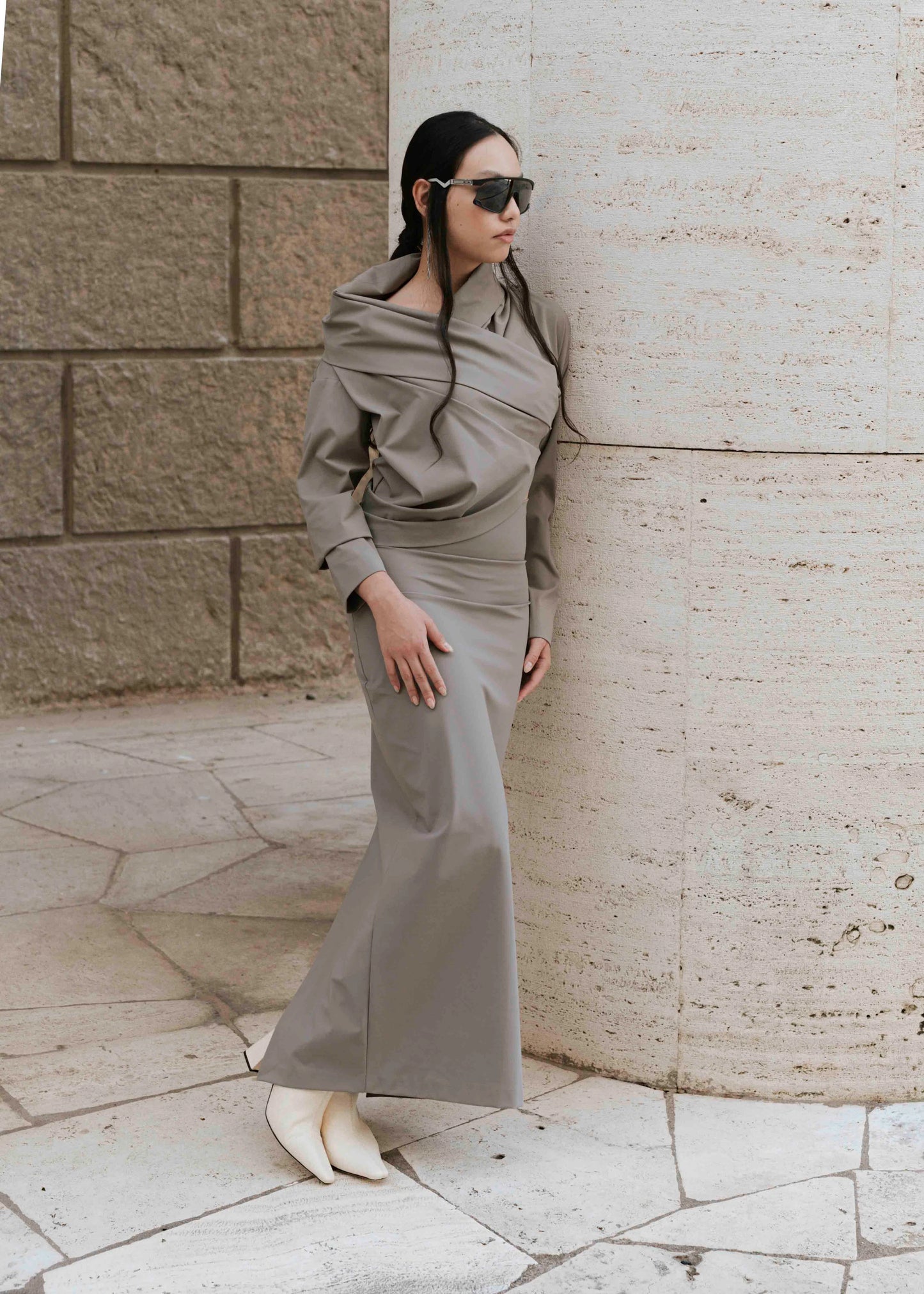 High-Waist Skirt - Black