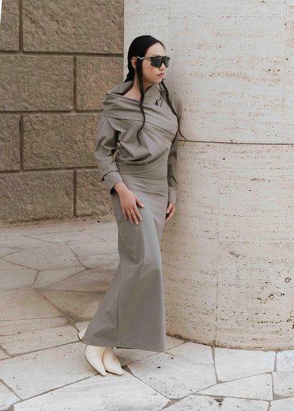 High-Waist Skirt - Black