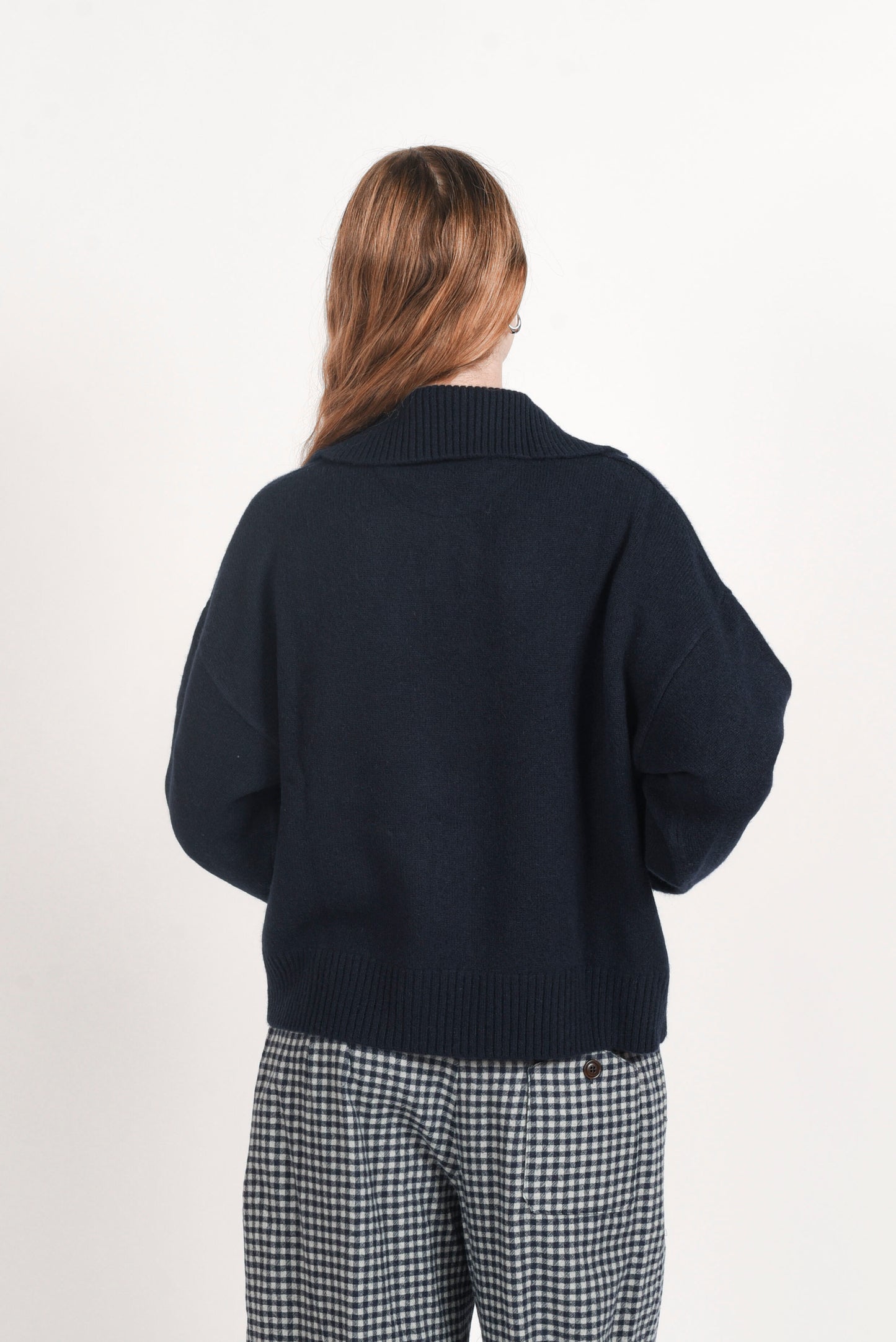 Polo Knit Sweater - Blu
