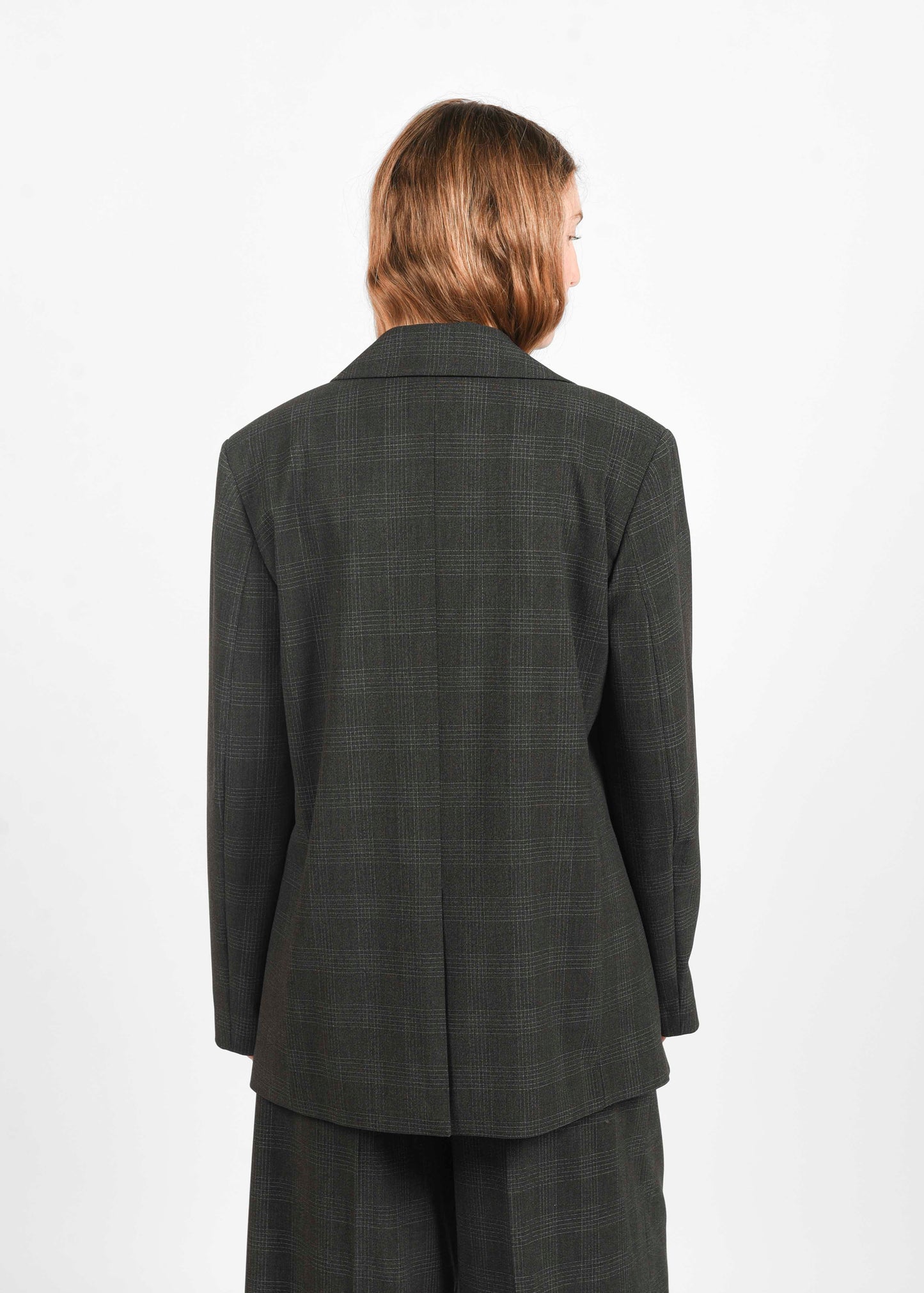 Checked Blazer - Carbone
