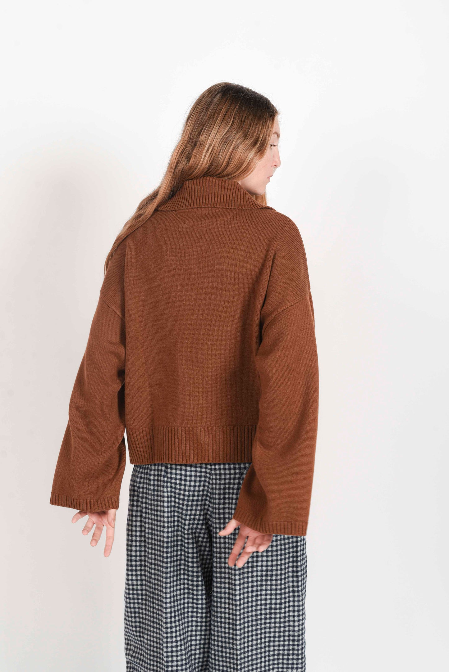 Polo Knit Sweater - Tabacco