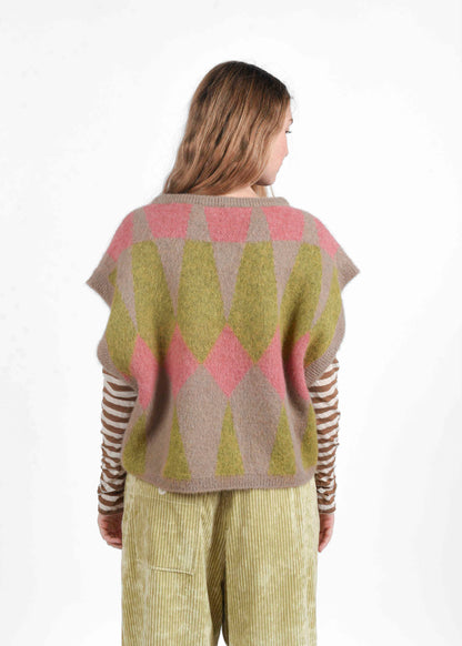 Boxy Gilet - Kasha