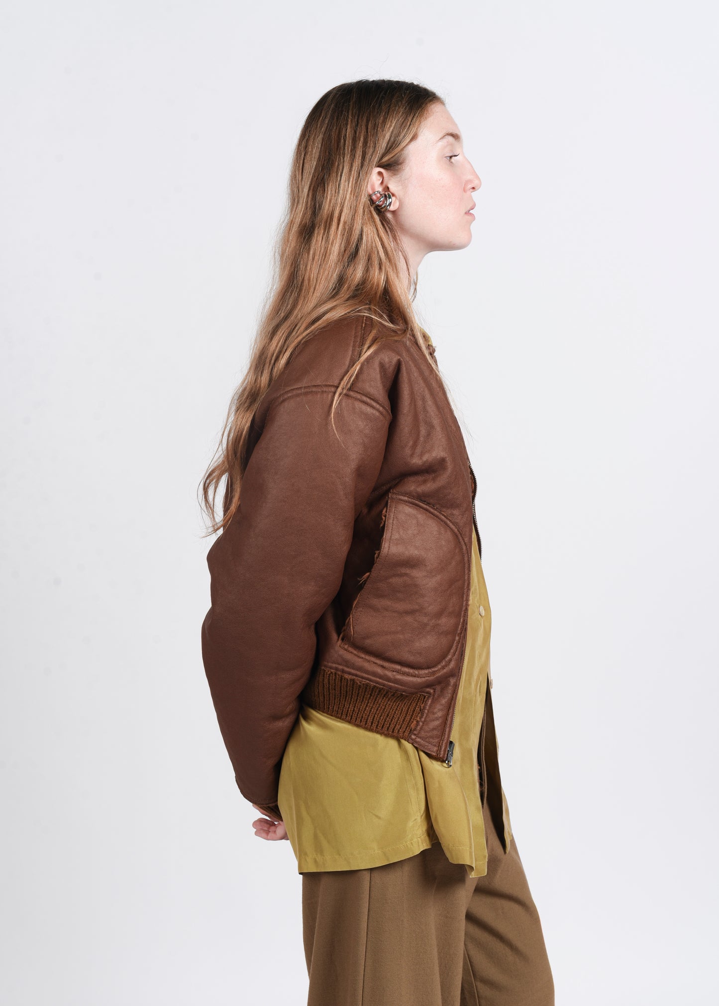 Eco-Fur Bomber - Hazelnut