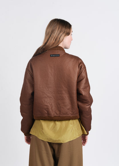 Eco-Fur Bomber - Hazelnut
