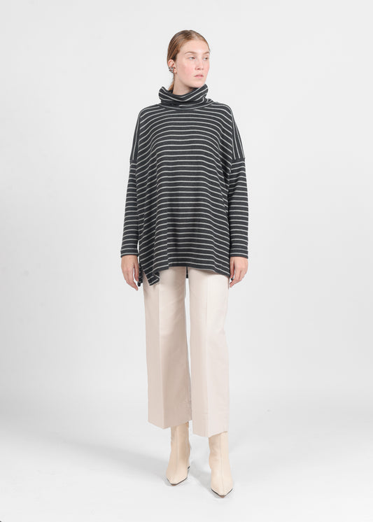 Zita High-Neck Sweater - Antracite