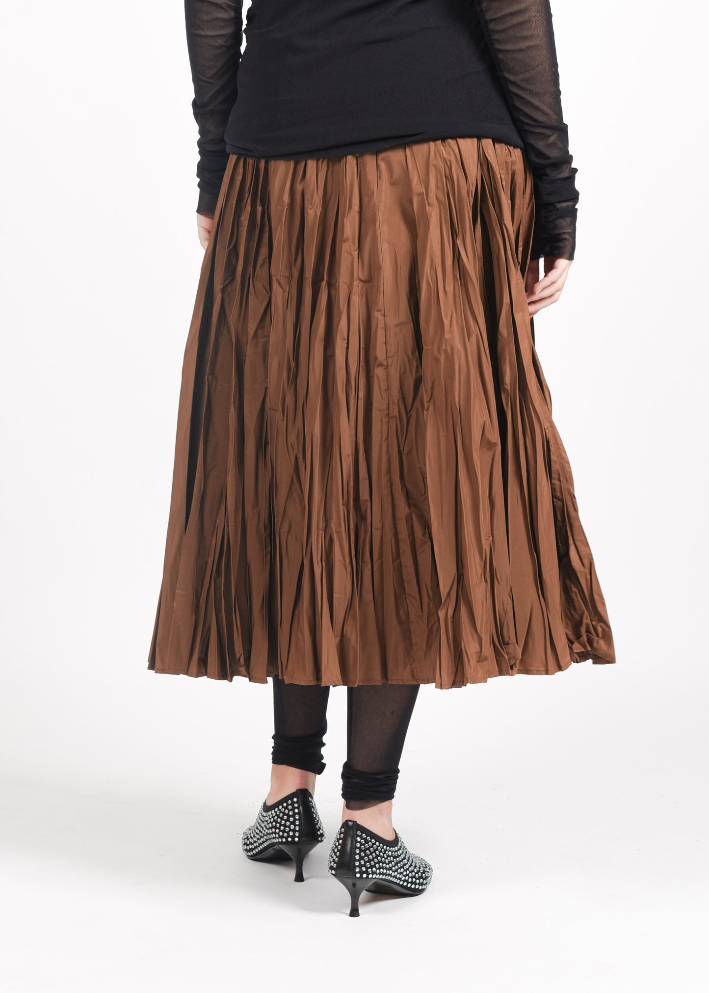 Full Circle Skirt - Brown