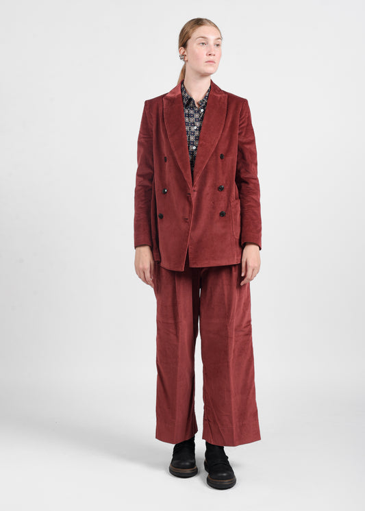 Corduroy Blazer - Magenta