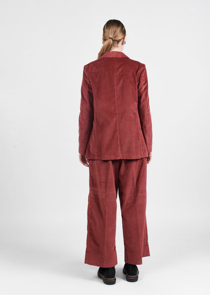 Corduroy Blazer - Magenta