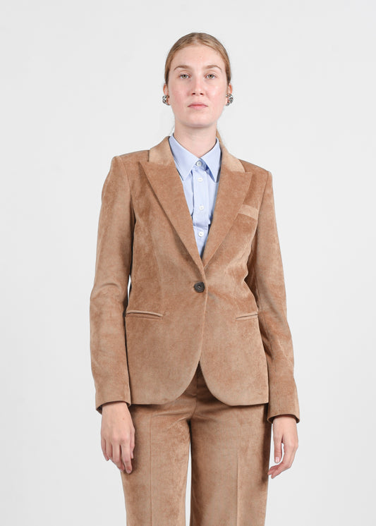 Velvet Blazer - Sabbia