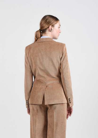 Velvet Blazer - Sabbia