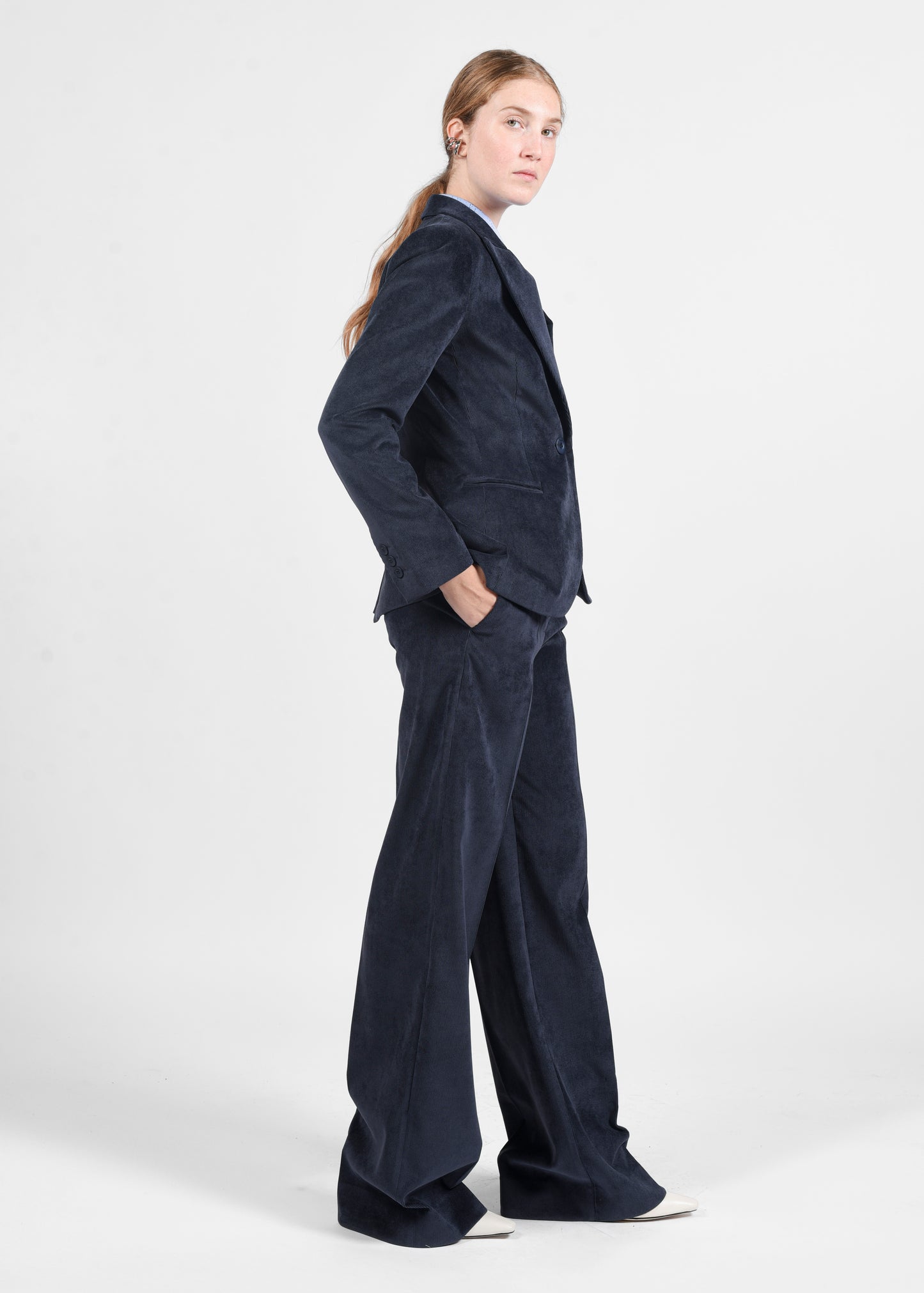 Velvet Trousers - Blu