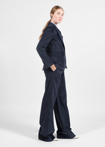 Velvet Trousers - Blu