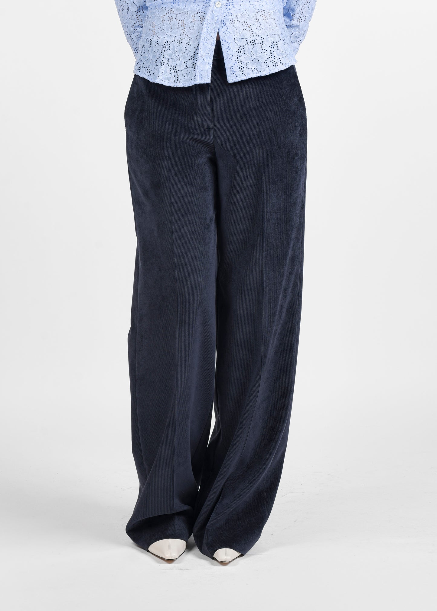 Velvet Trousers - Blu