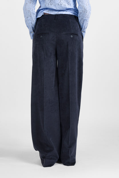 Velvet Trousers - Blu