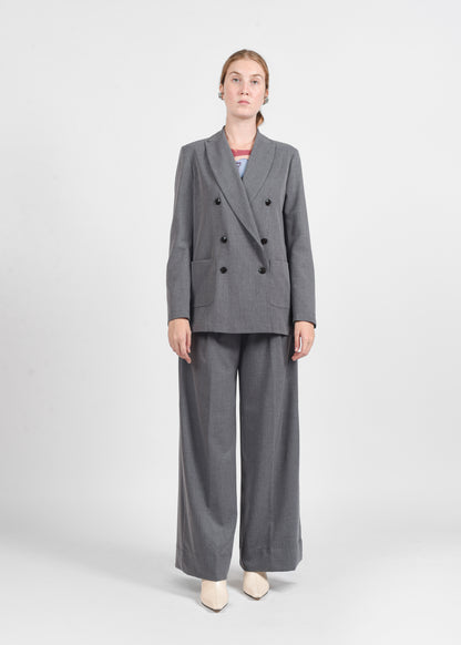 Double-Breasted Blazer - Grigio