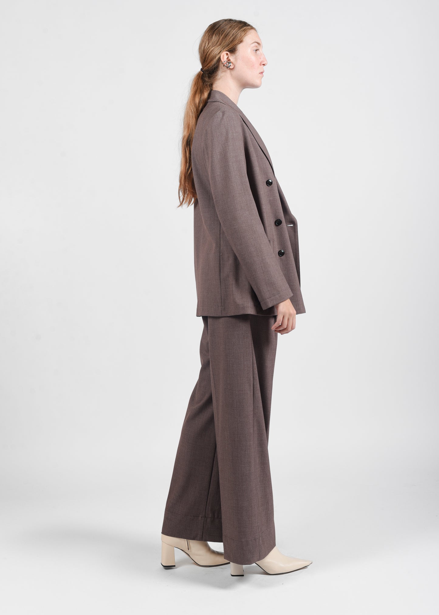 Double-Breasted Blazer - Tortora