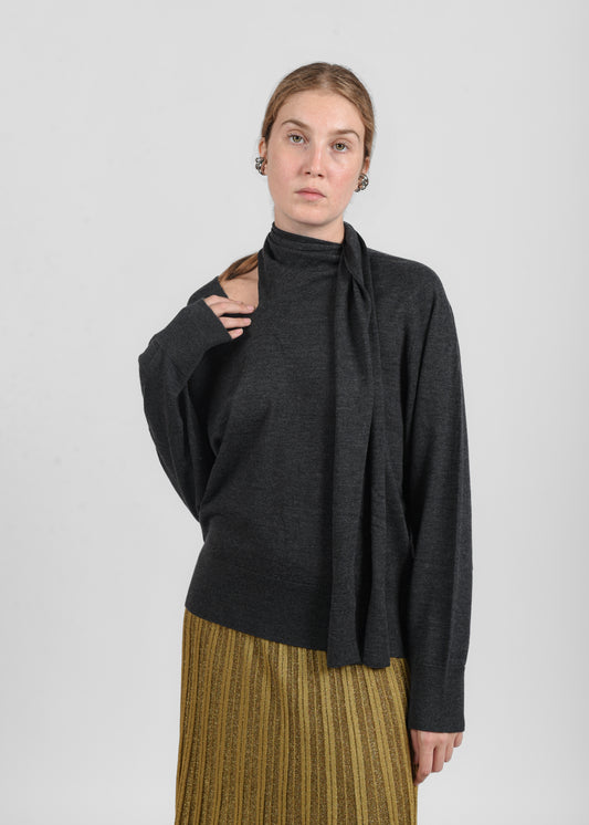 Merino Wool Sweater - Storm Grey