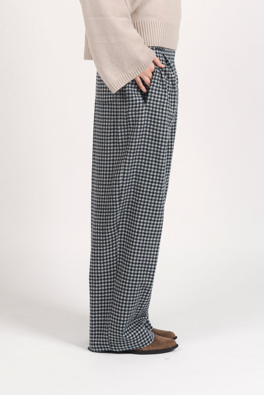 Carrot Pants Checked - Notte
