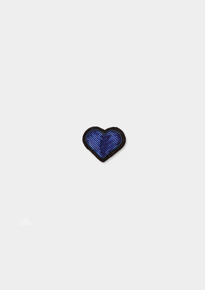 Blue Heart Brooch