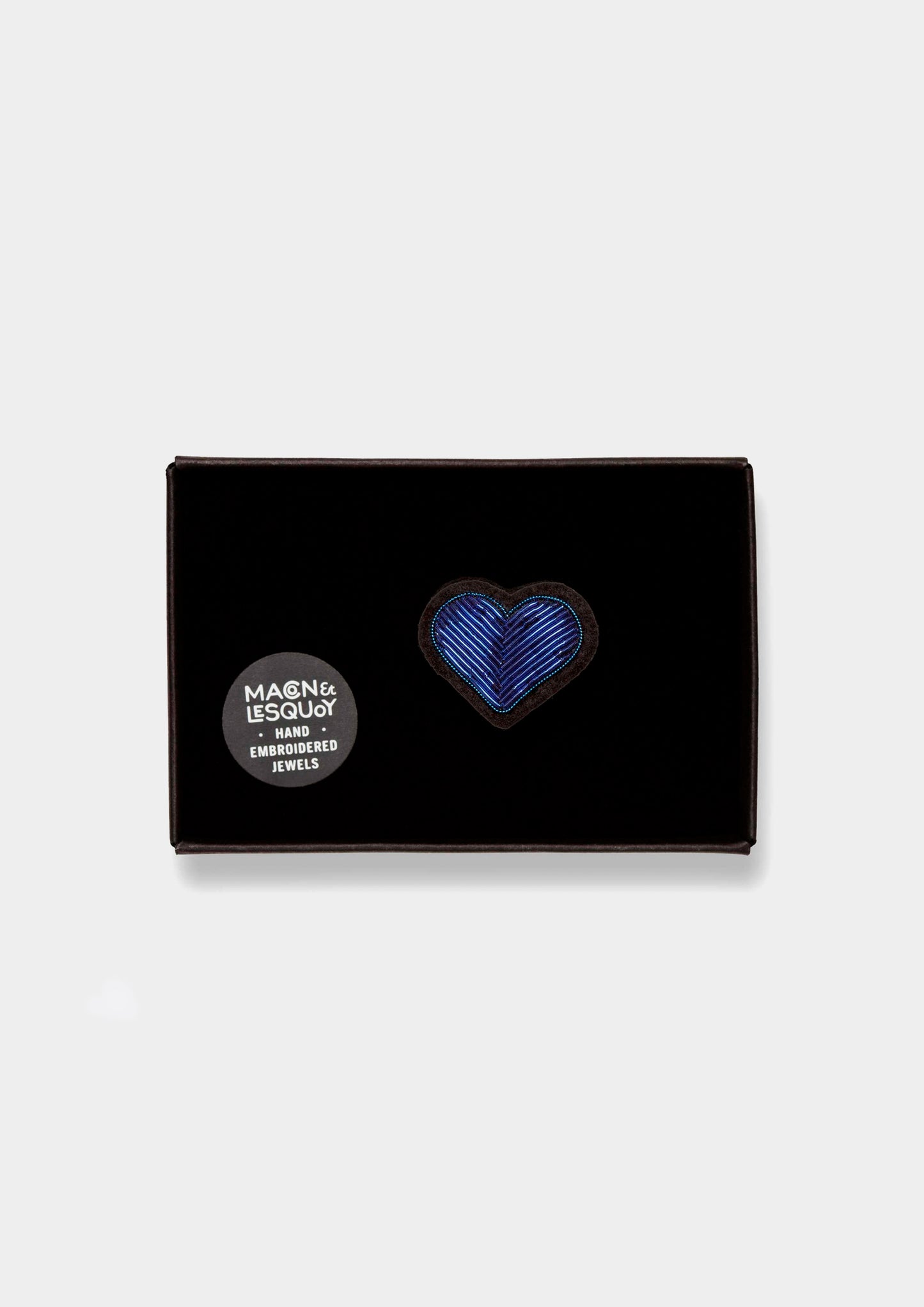 Blue Heart Brooch