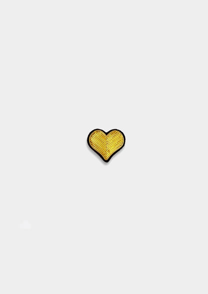Golden Heart Brooch