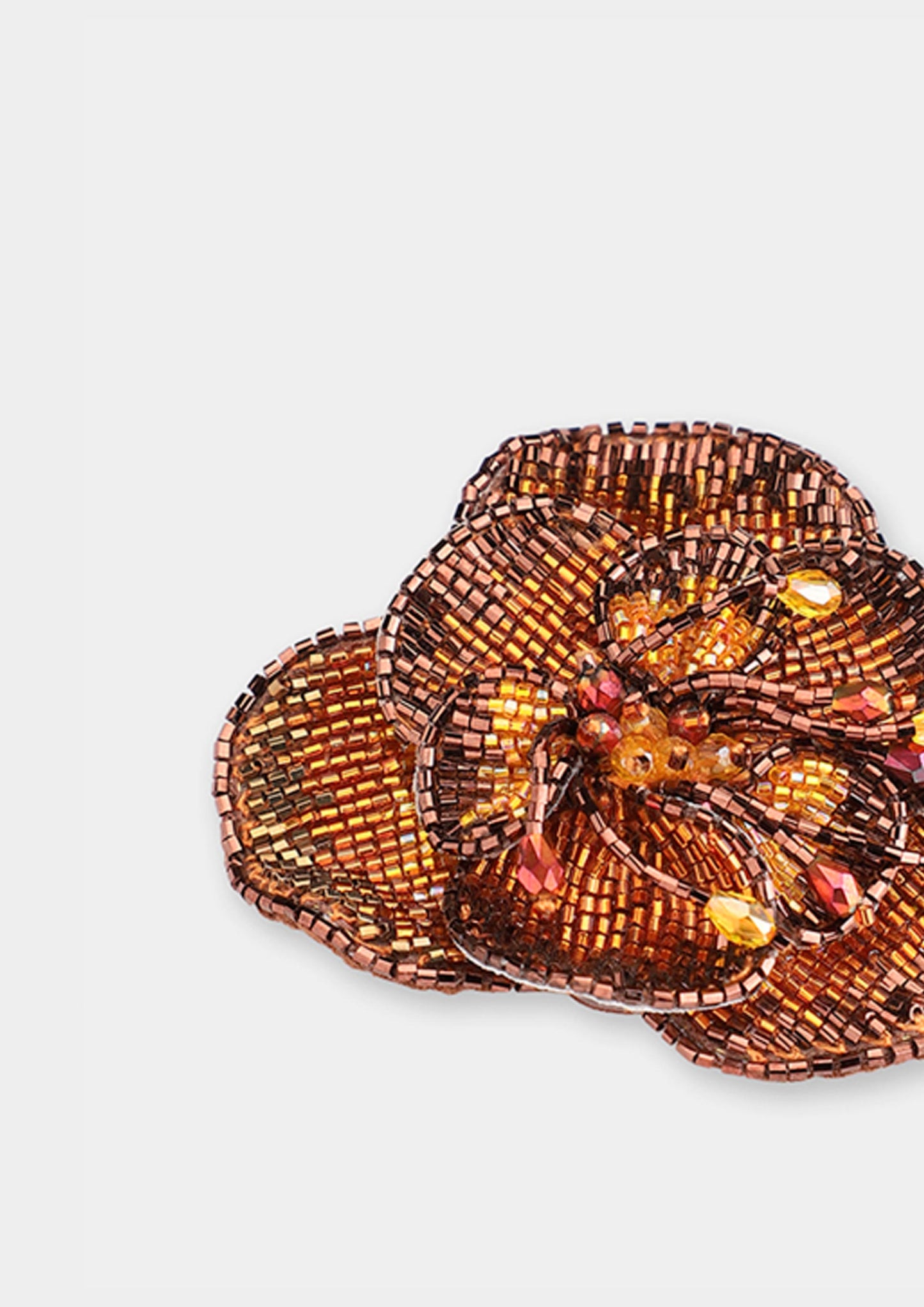 Camelia Brooch - Giallo