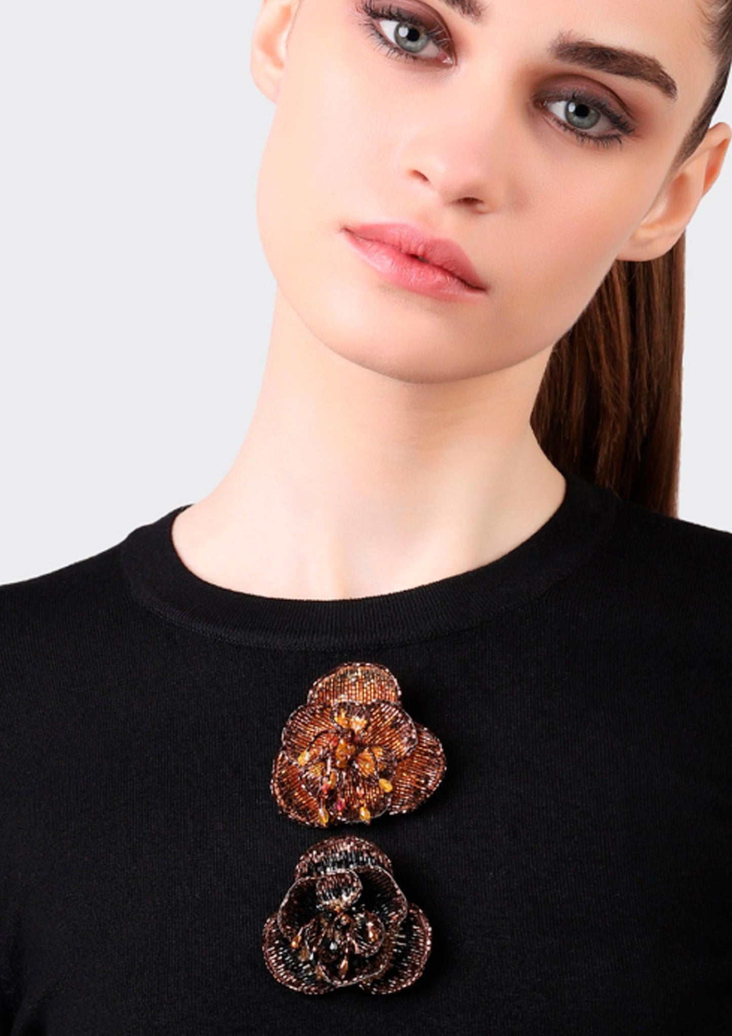 Camelia Brooch - Giallo