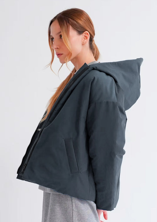 Puffer Coat Warm - Grigio Lavagna