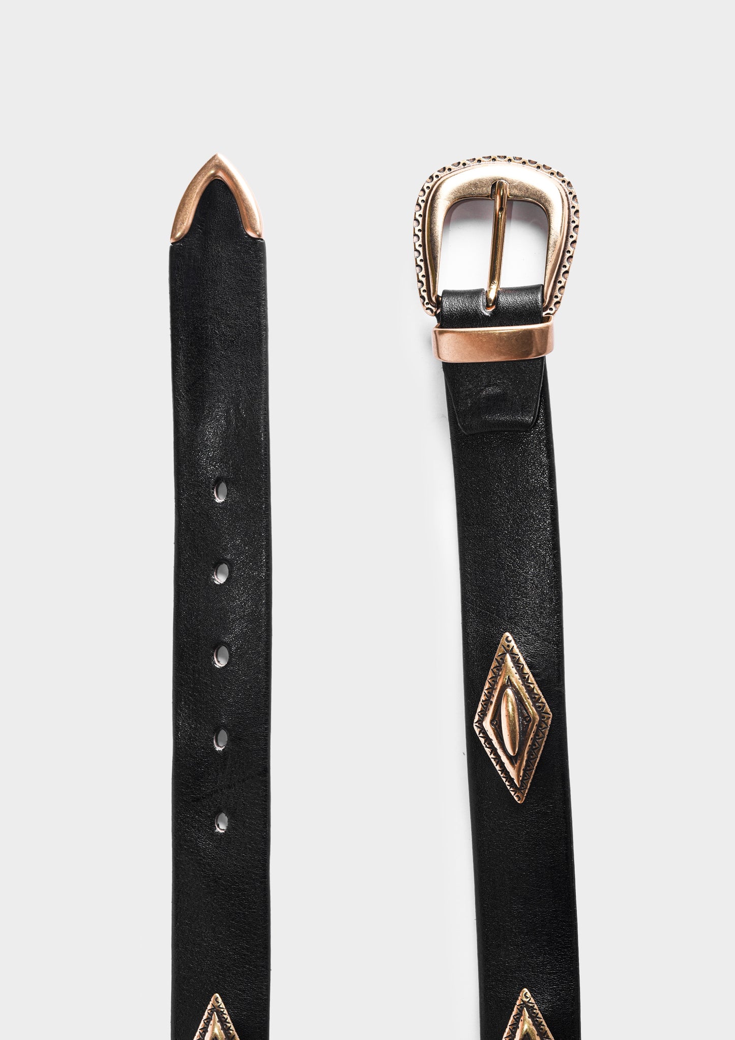 Belt with Diamond-Shaped Gold