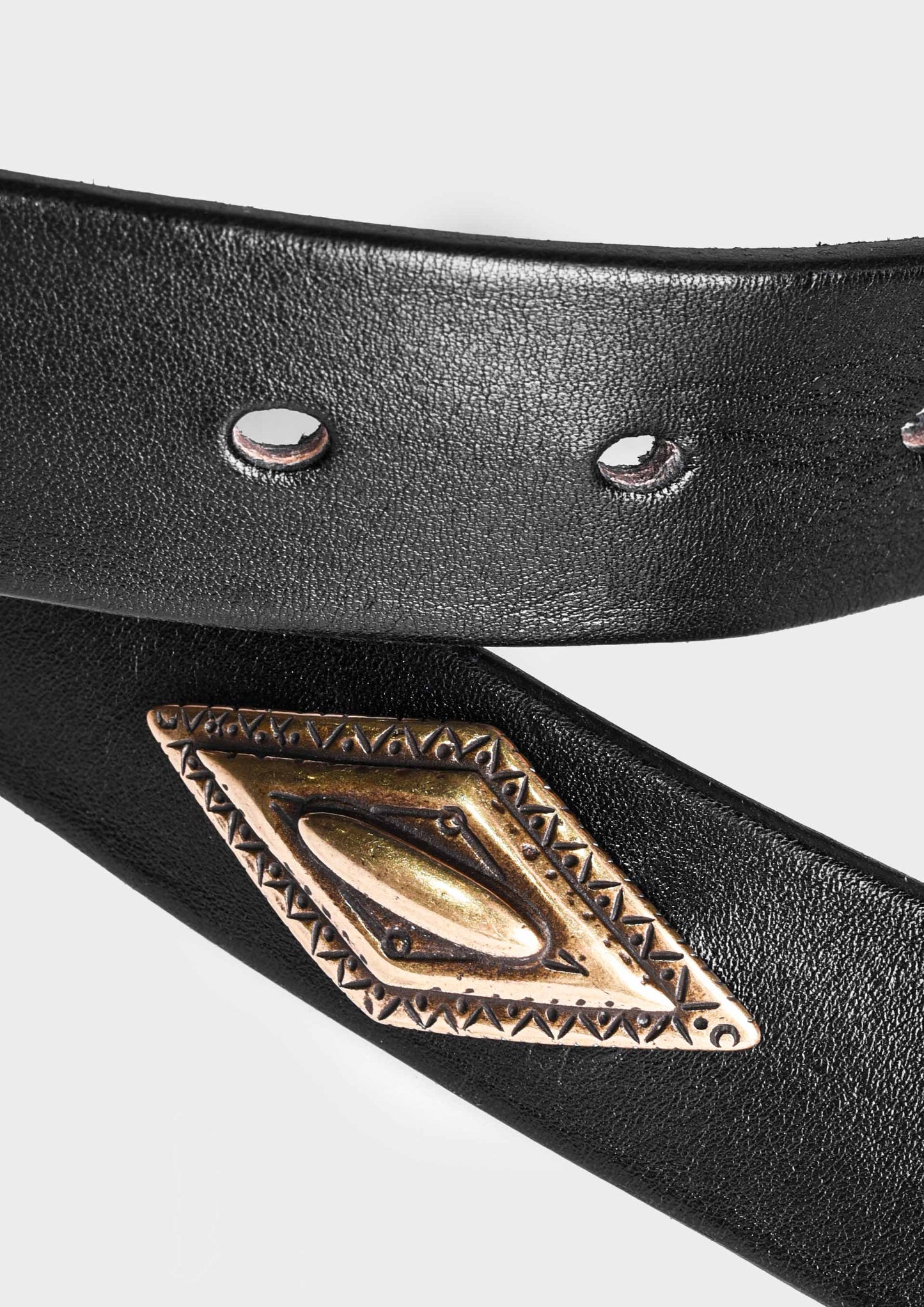 Belt with Diamond-Shaped Gold