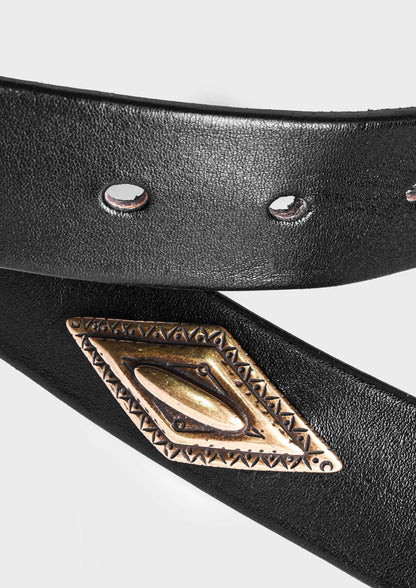 Belt with Diamond-Shaped Gold