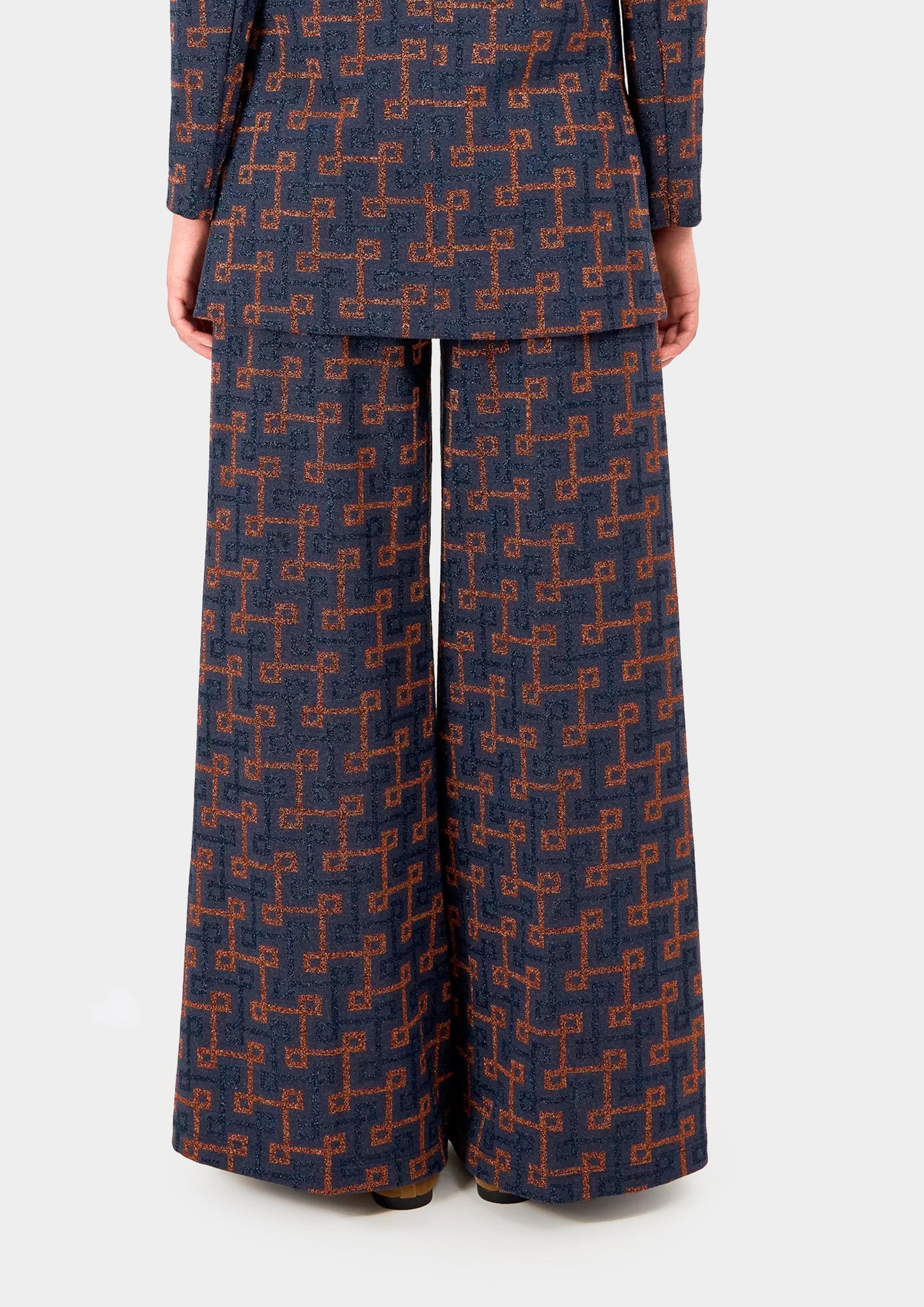 Paloma Pants - Geometric Blue