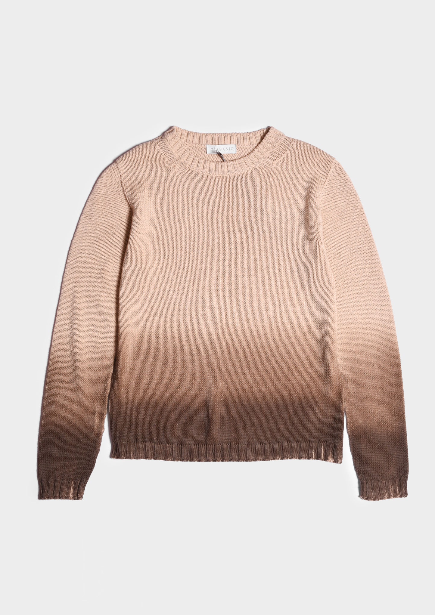 Gradient Effect Sweater - Cioccolato Sfumato