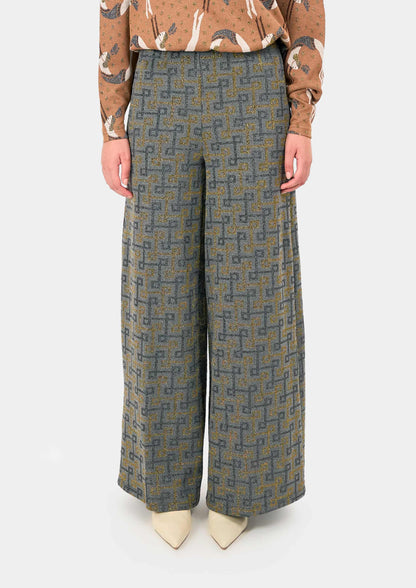 Paloma Pants - Geometric Grey