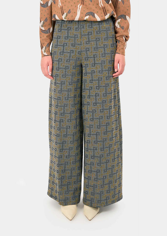Paloma Pants - Geometric Grey
