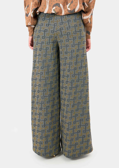 Paloma Pants - Geometric Grey