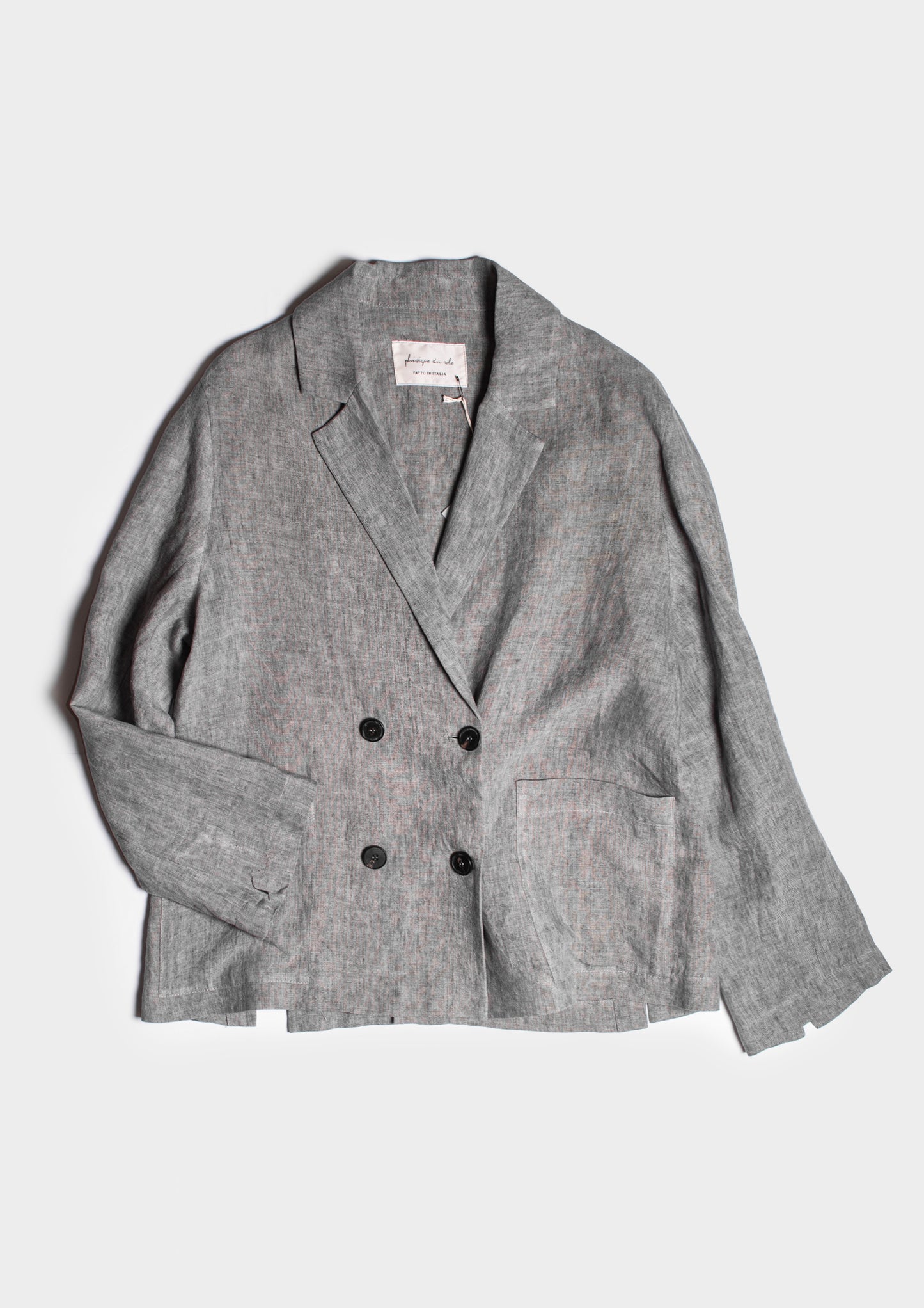Lino Blazer - Grey