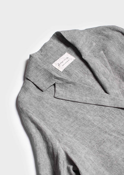 Lino Blazer - Grey