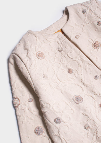 Anna Matelasse Jacket - Bianco Panna
