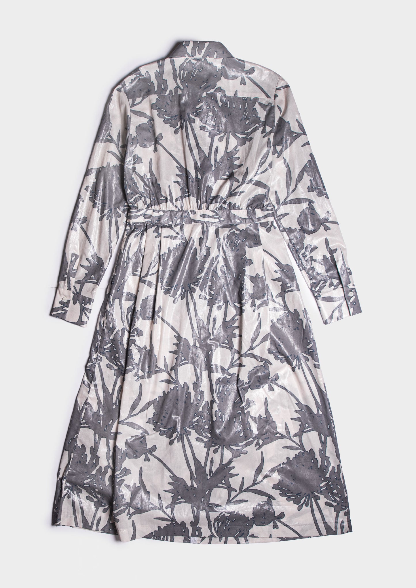 Flowers Chemisier - Avorio/Argento