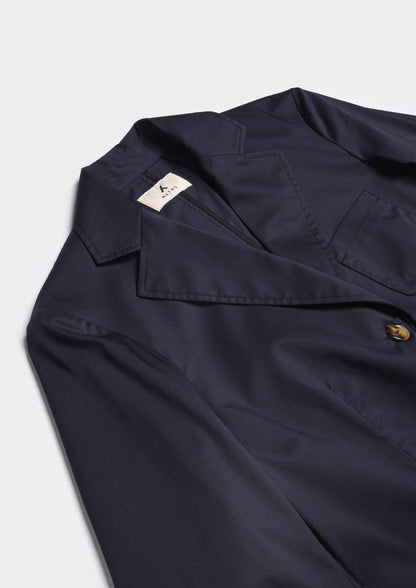 Minimalist Single-Breasted Blazer - Blu