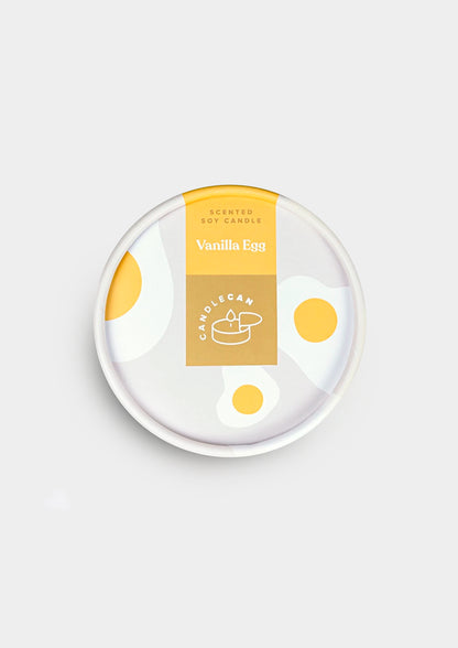 Gourmet Food Candles Vanilla Egg