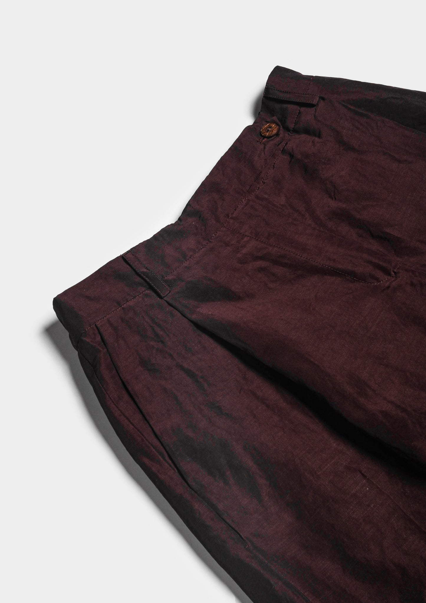 Wide-Leg Pleated Trousers - Moka