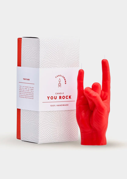Hand Gesture Candles You Rock - Red